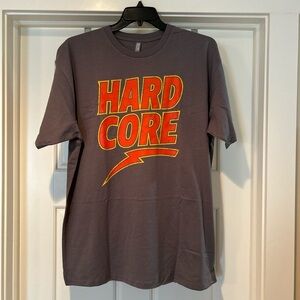 Hard Core Graphic Tee - Gray